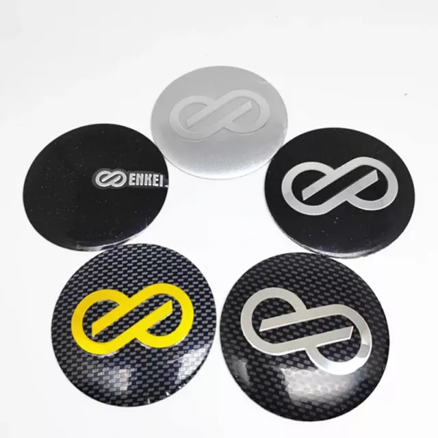 4pcs 45mm 50mm 56mm 65mm Enkei Center Cap Sticker Emblem Car Wheel Hubcaps