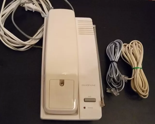 Vintage Radio Shack Duofone ET-394 JUNE 1990 Wireless Phone Works Tested
