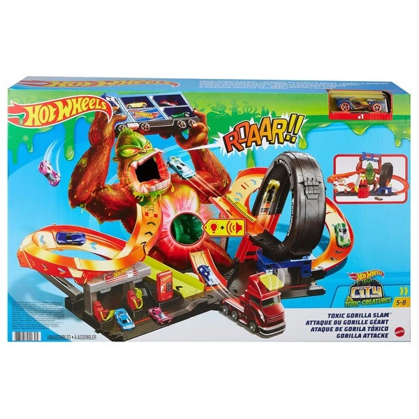 Hot Wheels City Toxic Gorilla Slam Playset