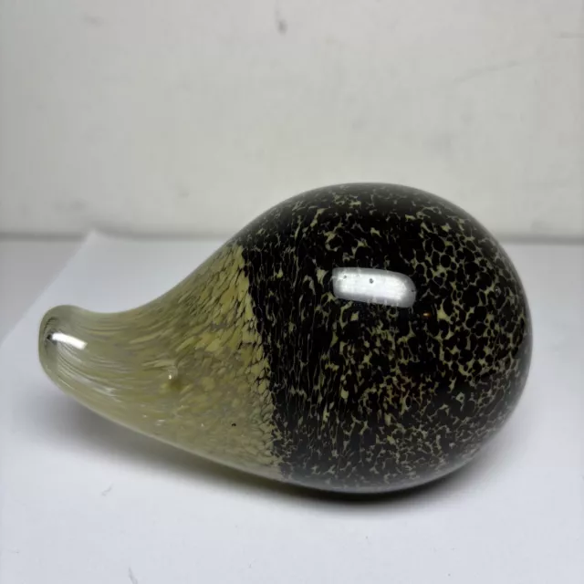 Wedgwood Art Glass Hedgehog Paperweight/Ornament