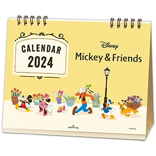 JAPAN HALLMARK DISNEY 2024 Calendar Desktop Mickey and Friends 824297