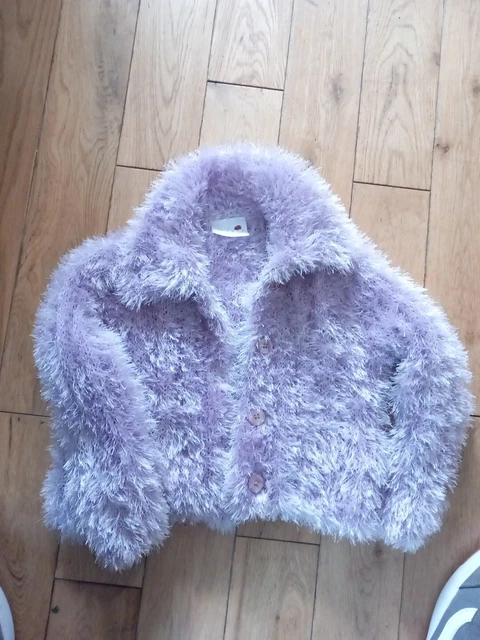 Giacca vintage coccinella viola taglia 4/5 anni