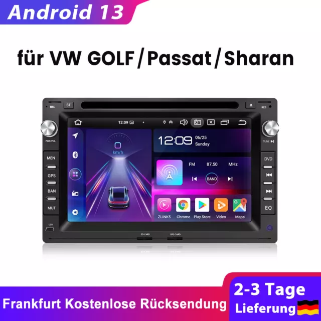 Android 13 Autoradio Für VW Polo Golf 4 Passat B5 T5 GPS DVD WIFI 4+64G Carplay