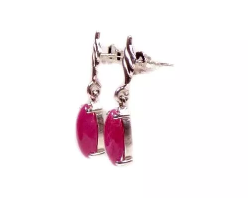 Ruby Earrings 4¼ct Antique 18thC Ancient Celt Druid Magic Poison Plague Evil Gem 3