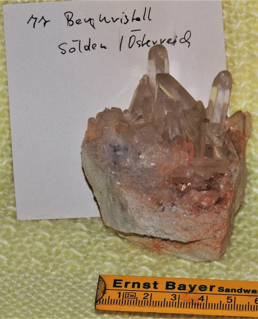 Schöner Bergkristall aus Sölden, Österreich, Nr. 77, Teil einer Mineraliens.