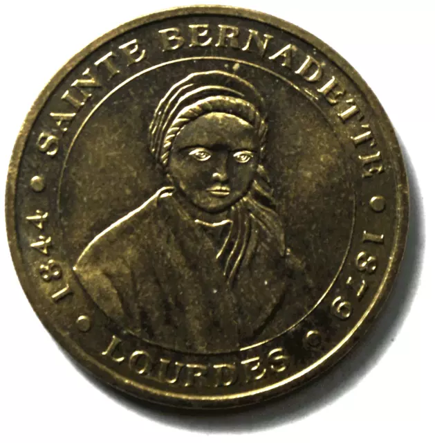SAINT BERNADETTE NOTRE Dame de Lourdes Medal Sanctuaries Brass 34mm ...