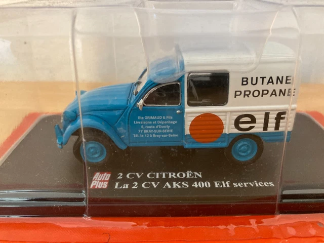 1/43 Ixo Citroen 2cv AKS400 " ELF Services " Auto+ neuf sous blister scellé
