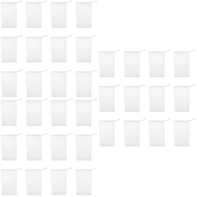 36 PCS Exfoliant Saver Sacs Maille Douche Moussant Sac