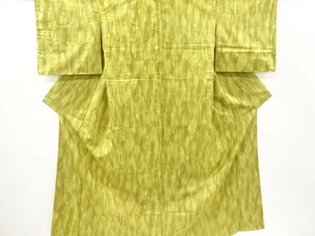 6833678: Japanese Kimono / Antique Kimono / Tsumugi / Woven Abstract Pattern