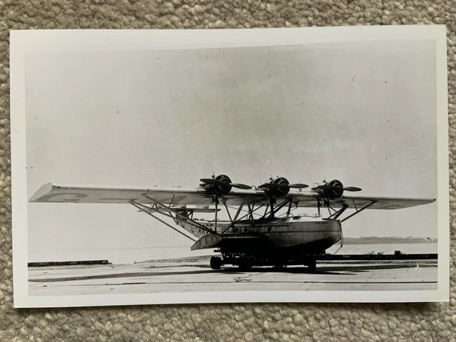 SUPERMARINE AIR YACHT G-AASE, FLYING BOAT - PHOTO (14cm x 9cm approx)