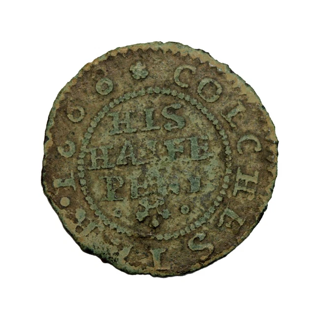 1668 England Essex Colchester Richard Boyse Halfpenny Token BW.97