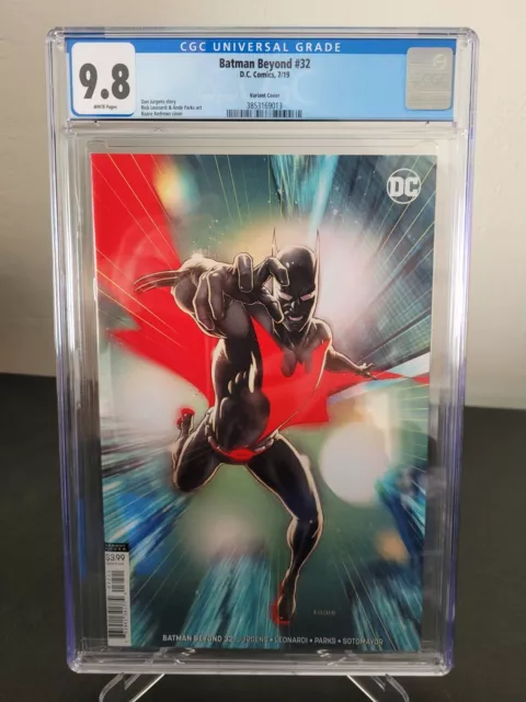Batman Beyond #32 Cgc 9.8 Graded 2019 Dc Comics Kaare Andrews Variant Cover