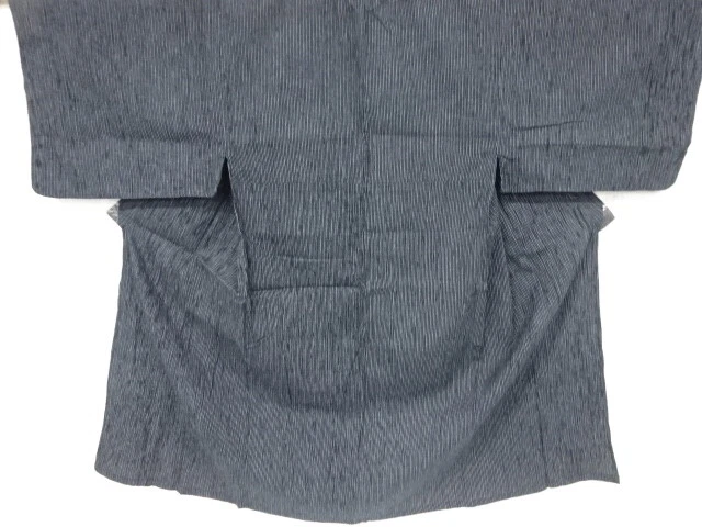 6539571: Japanese Kimono / Vintage Hitoe Mens Kimono / Woven Stripe