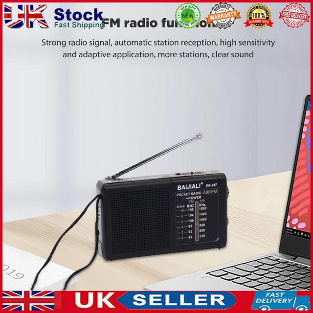 MINI RADIO AM/FM AA alimentée par batterie radio d'urgence à bande ...
