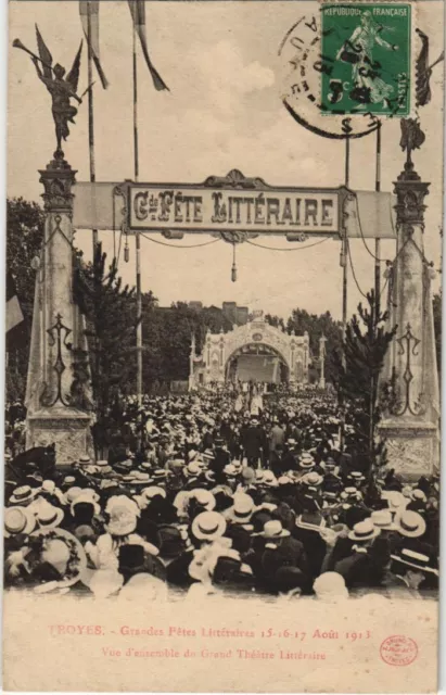 CPA TROYES Grandes Fetes Litteraires 1913 Grand Theatre (927761)