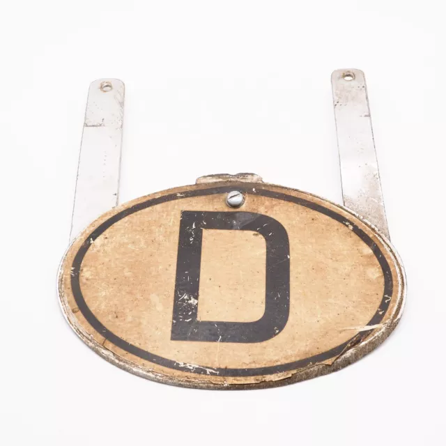 Autokennzeichen Kennzeichen D aus Metall Oldtimer