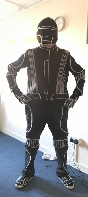 Tuta luminosa LED EL personalizzata costumi festa Tron x2 (laptop e software inclusi)