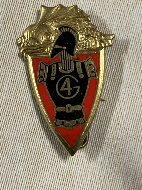 INSIGNE MINIATURE EAG Ecole Application du Génie émail