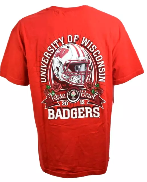 Wisconsin Badgers Mens XL 2012 Rose Bowl College Football T Shirt