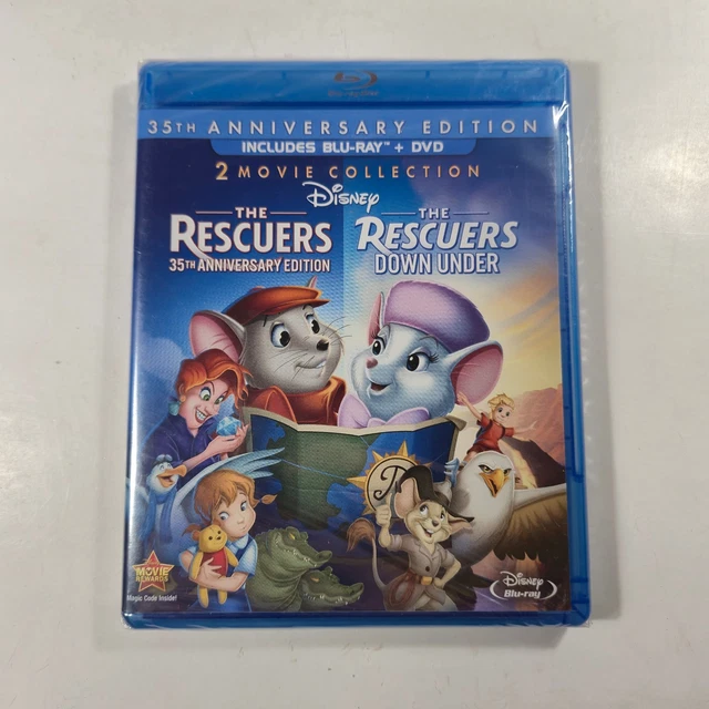 THE RESCUERS/THE RESCUERS Down Under 2 Movie Collection Blu-ray + DVD ...