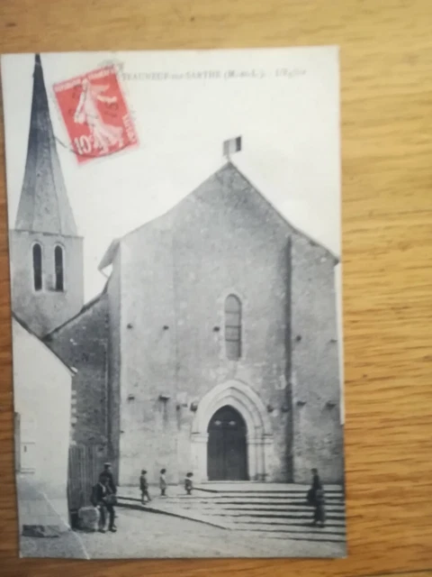 Cpa Chateauneuf Sur Sarthe Sower Stamp 10C Years 30