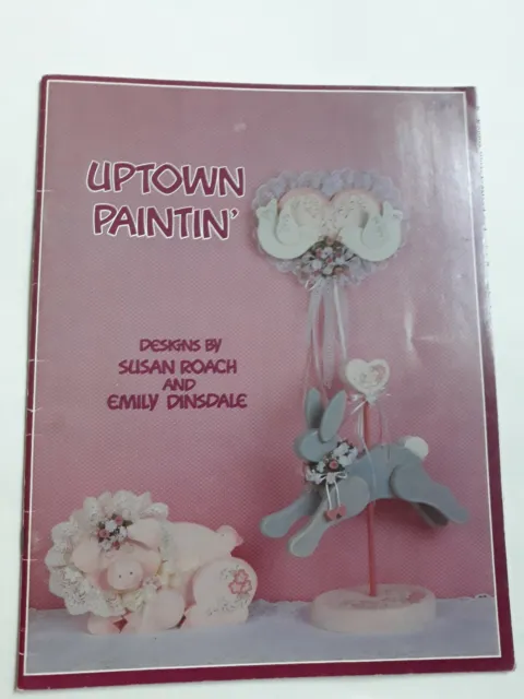 Libro artesanal vintage diseños de pintura de Uptown de Susan Roach y Emily Dinsdale (y4)