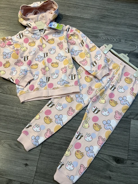 Next girls age 5-6 tracksuit / peppa pig / hooded jacket and joggers BNWT 💖