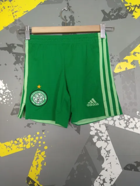 Celtic Away football Shorts 2020 - 2021 Green Adidas Young Size XS ig93