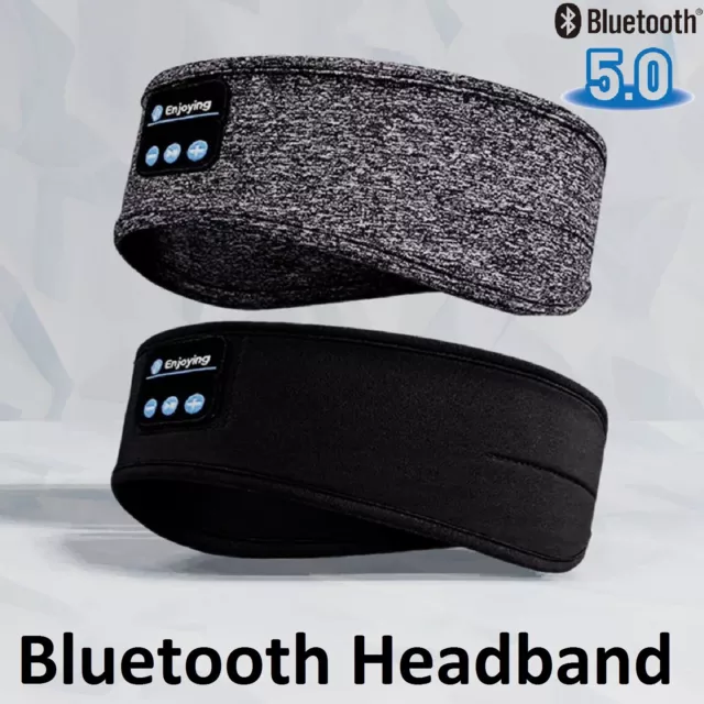 Bluetooth Wireless Stereo Headphone Head Band Sleep Headset Sports Headbands AUS