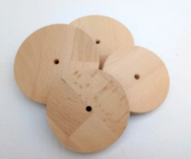 Holzscheibe rund Buche 18mm Basteln Rad Kreis 9cm - 35cm