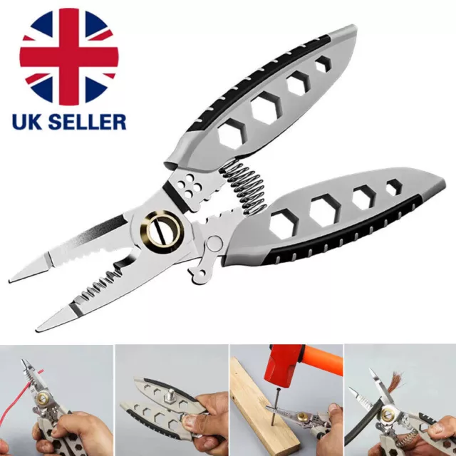 Wire Stripper Pliers Multifunctional Electric Tool Cable Stripper Crimper Cutter