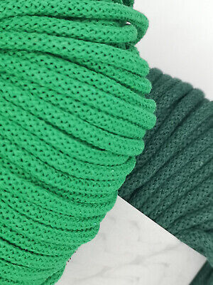 Cuerda de macramé trenzado de algodón 5 mm cuerda ganchillo tejido con capucha cordones hágalo usted mismo Radkar