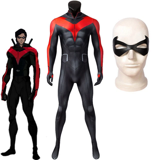 Teen Titans The Judas Contract Nightwing Cosplay Costume 3D Printing Jumpsuit