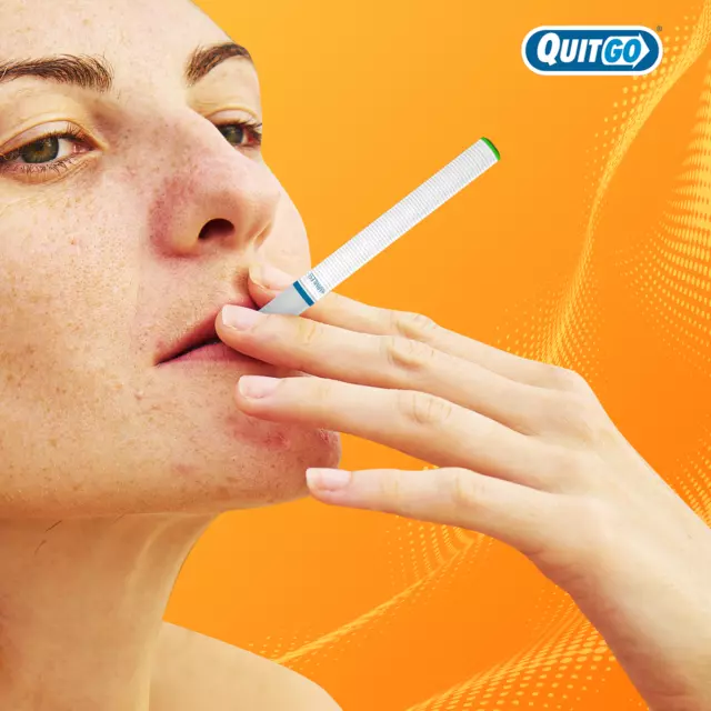 Pluma inhaladora sin nicotina ayuda para dejar de fumar para dejar de fumar - naranja cítrica