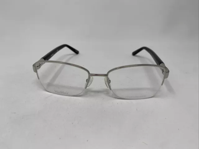 Max Mara Eyeglasses Frame Mm 1220 Rzs Silver Black 54/18/135 Flex Hinge :M90
