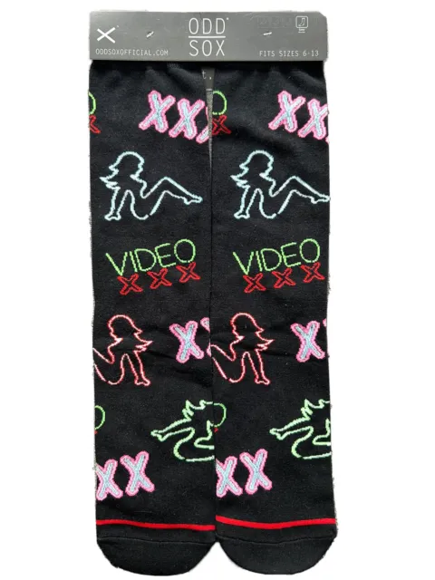 Odd Sox Official Video Xxx Novelty Crew Socks Men’s Size 6-13