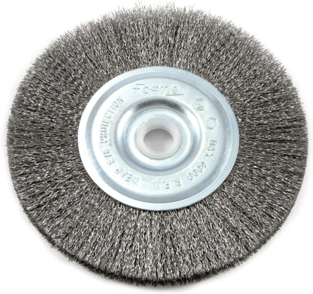 New Forney 72743 Wire Wheel Brush, Fine Crimped with 1/2-Inch and 5/8-Inch Arbor