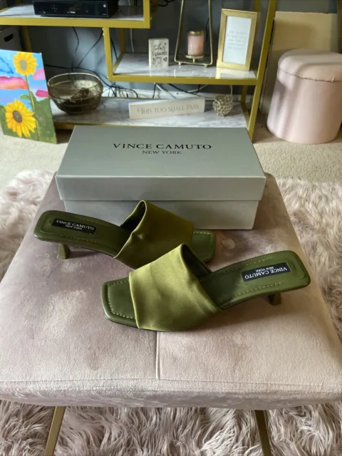 VINCE CAMUTO OLIVE Green Heel. Size 8.5 $30.00 - PicClick