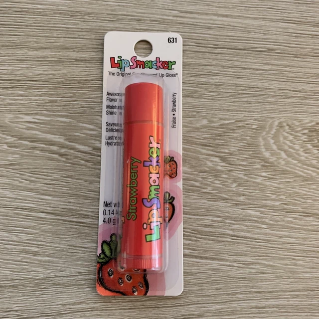 Vintage Lip Smacker Lip Gloss Strawberry Moisturizer Shine New Old Stock