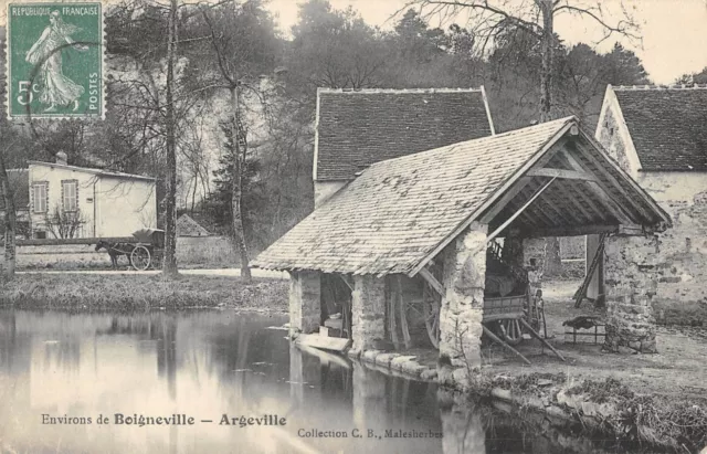 Cpa 91 Env.de Boigneville Argeville