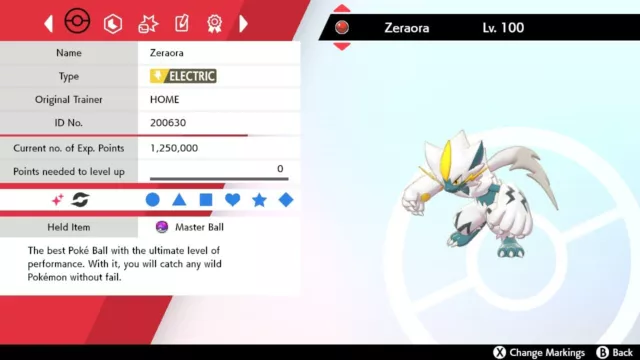 Ultra Shiny 6IV* Max Raid Home Event Hasty Zeraora Pokemon Sword/Shield