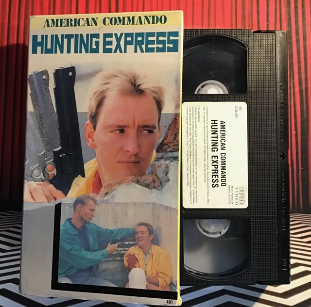 AMERICAN COMMANDO: HUNTING EXPRESS (VHS) USA Edition. Card Box. CULT ...