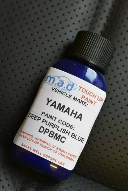 Touch Up Motorbike Paint 30ML Bottle For Yamaha Deep Purplish Blue DPBMC