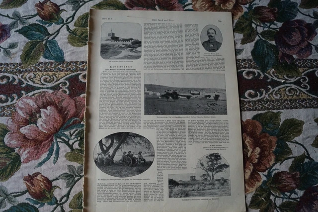 1904 Zeitungsdruck 209  Aufstand Deutsch-Südwest Warmbad  Hohenlychen Wandsbek 2