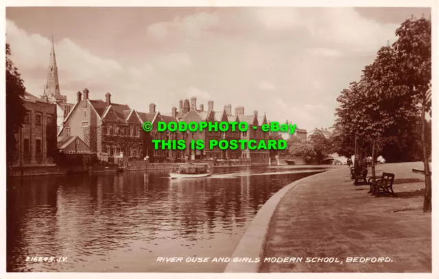 R478315 Bedford. River Ouse and Girls Modern School. Valentine. RP