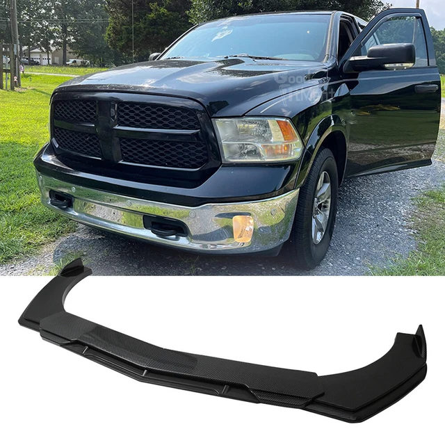 For Dodge Ram 1500 Sport Carbon Fiber Front Bumper Lip Splitter Spoiler Body Kit