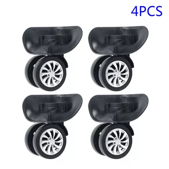 4pcs/set Replacement Luggage Wheels 360° Swivel Spare Caster Suitcase Repairment
