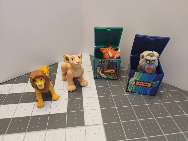 Disney The Lion King McDonalds Happy Meal Toys Lot - finger puppets and figures
