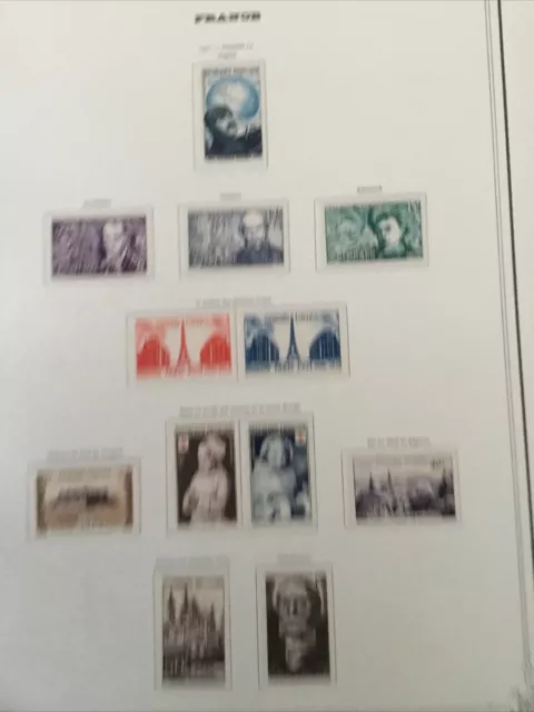 lot 12 timbres france neufs Avec Charnières 1951