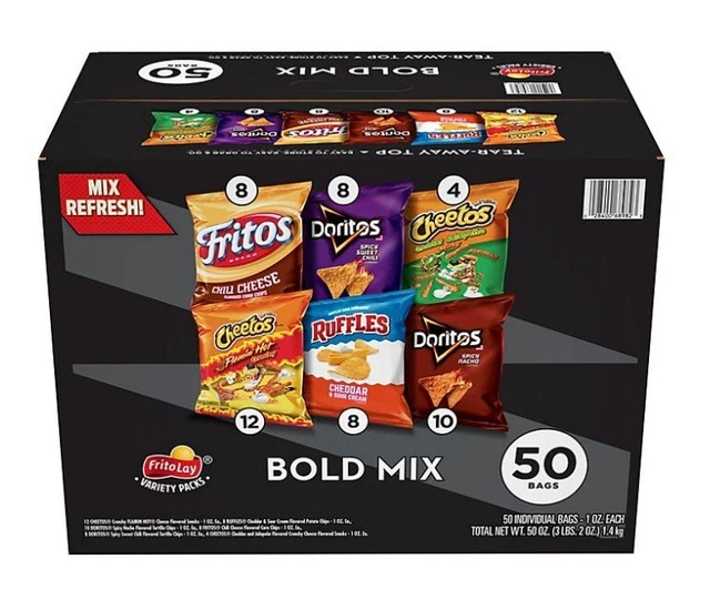 FRITOLAY BOLD MIX Variety Pack (50 pk.) 32.78 PicClick